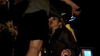 extreme public sex blowjob in public